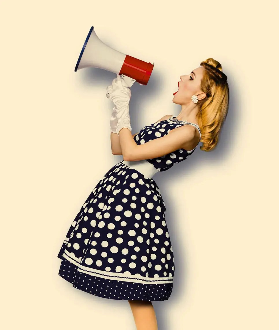 Woman with Megaphone